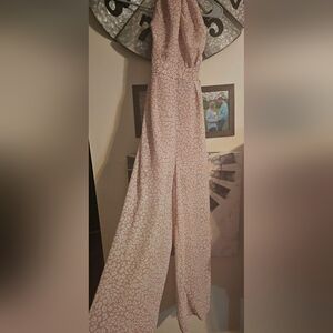 Cheetah print jumpsuit.